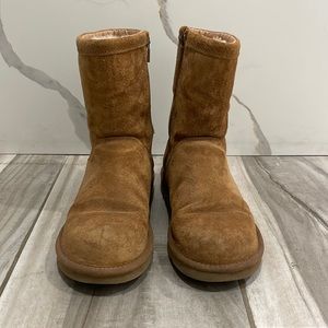 Chestnut zip ugg boots